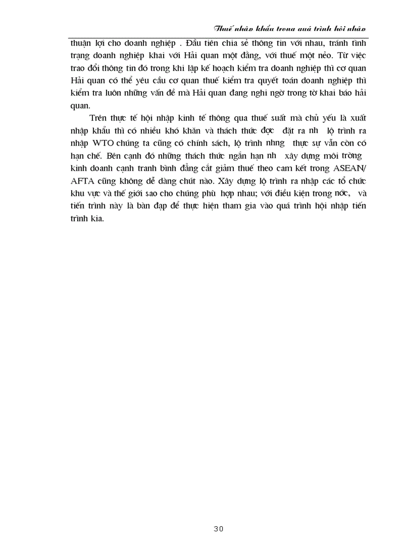 image for page Thuế nhập khẩu trong quá trình hội nhập kinh tế