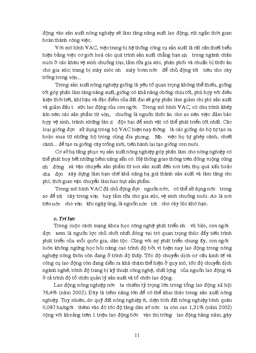 image for page Thực trạng năng lực kinh doanh của hộ gia đình theo mô hình VAC