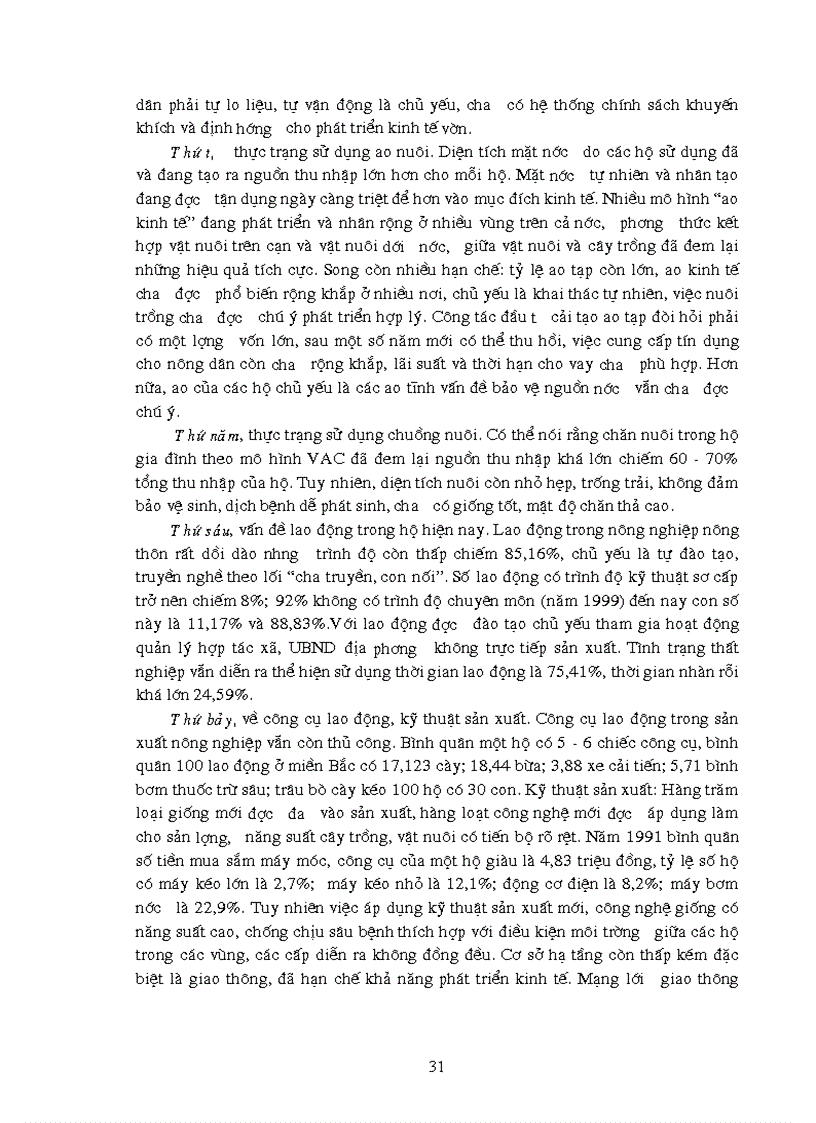 image for page Thực trạng năng lực kinh doanh của hộ gia đình theo mô hình VAC