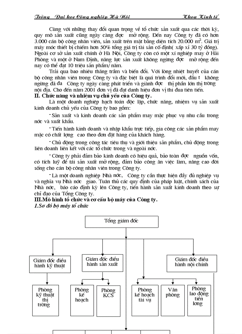 image for page Tìm hiểu công tác tổ chức quản lý và kế hoạch của công ty TNHH huy phong và một số kiến nghị về chế độ tiền lương hiện nay của Công ty