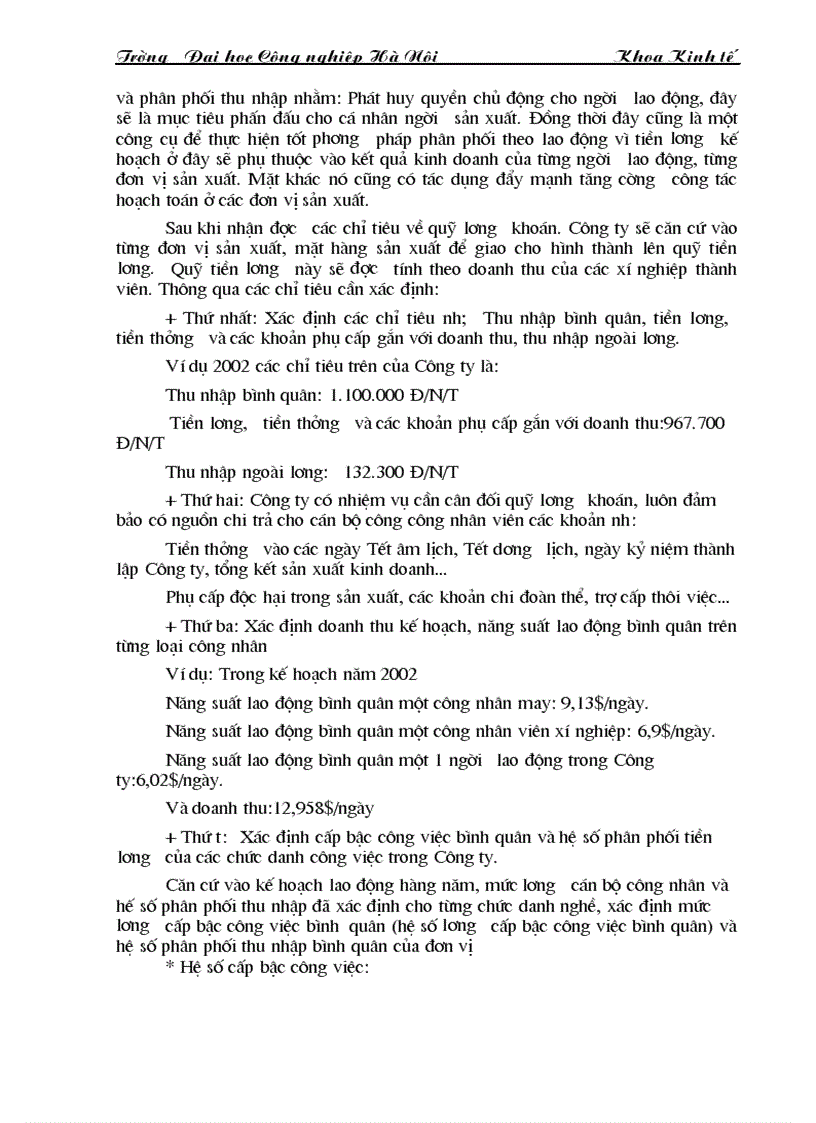 image for page Tìm hiểu công tác tổ chức quản lý và kế hoạch của công ty TNHH huy phong và một số kiến nghị về chế độ tiền lương hiện nay của Công ty