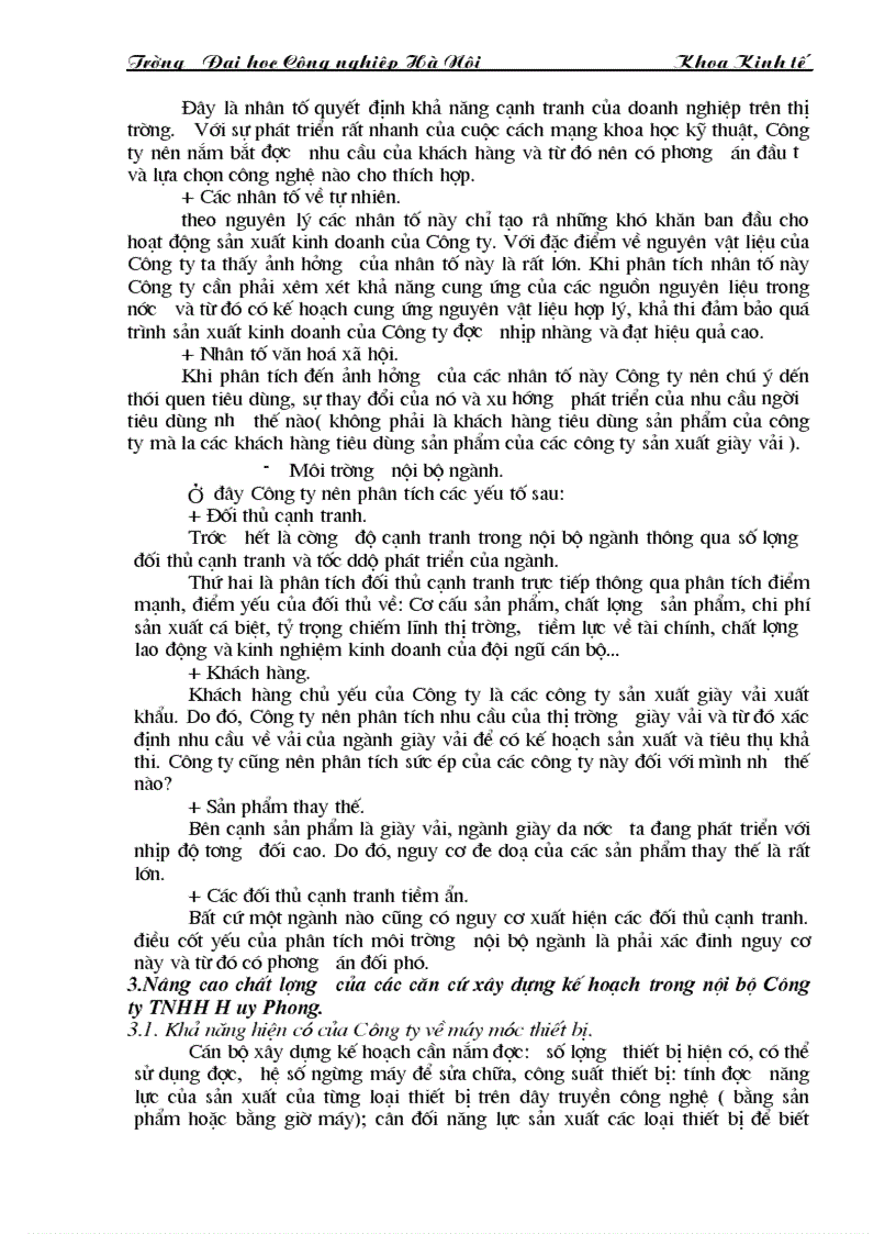 image for page Tìm hiểu công tác tổ chức quản lý và kế hoạch của công ty TNHH huy phong và một số kiến nghị về chế độ tiền lương hiện nay của Công ty