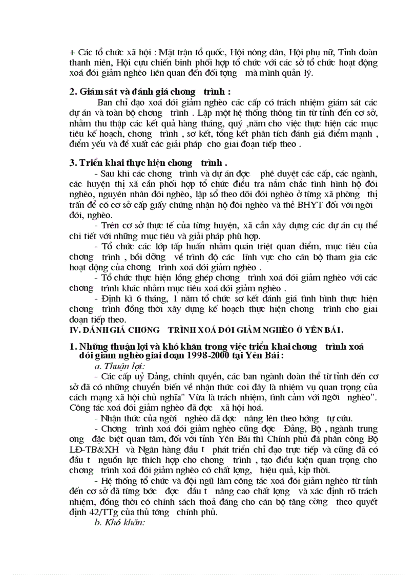 image for page Phân tích việc thực hiện chương trình xoá đói giảm nghèo tại tỉnh Yên Bái phương hướng và giải pháp nhằm đẩy mạnh chương trình xoá đói giảm nghèo trong thời gian tới