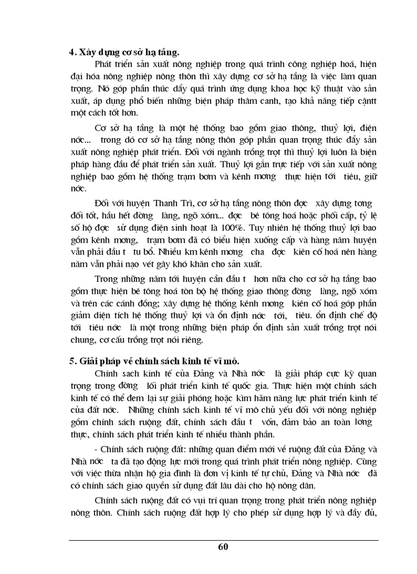 image for page Những biện pháp kinh tế chủ yếu nhằm chuyển dịch cơ cấu cây trồng trên địa bàn huyện Thanh Trì Hà Nội