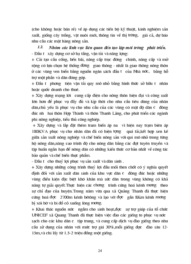 image for page Lượng vốn đầu tư sản xuất trong nông nghiệp được sử dụng như thế nào và giải pháp nâng cao hiệu quả của việc đầu tư cho phát triển nông nghiệp