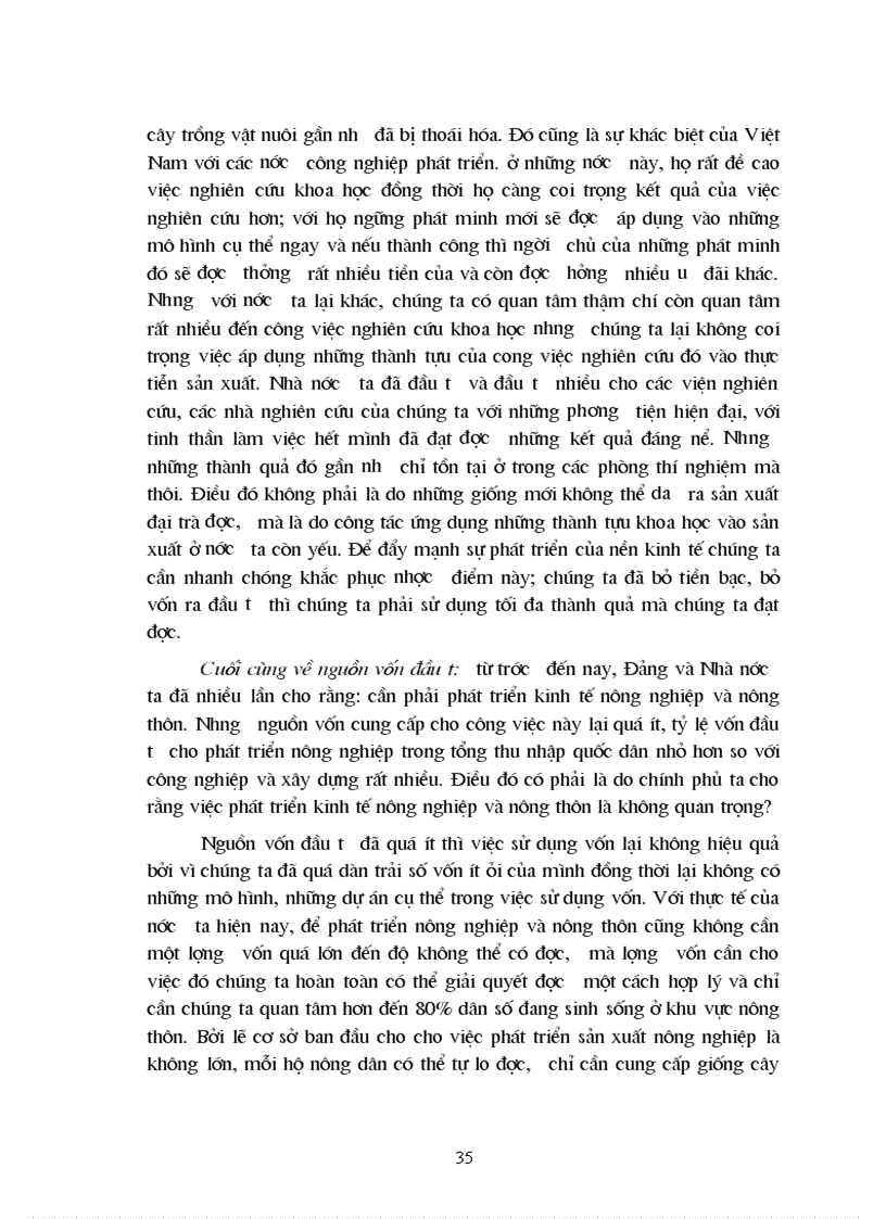 image for page Lượng vốn đầu tư sản xuất trong nông nghiệp được sử dụng như thế nào và giải pháp nâng cao hiệu quả của việc đầu tư cho phát triển nông nghiệp