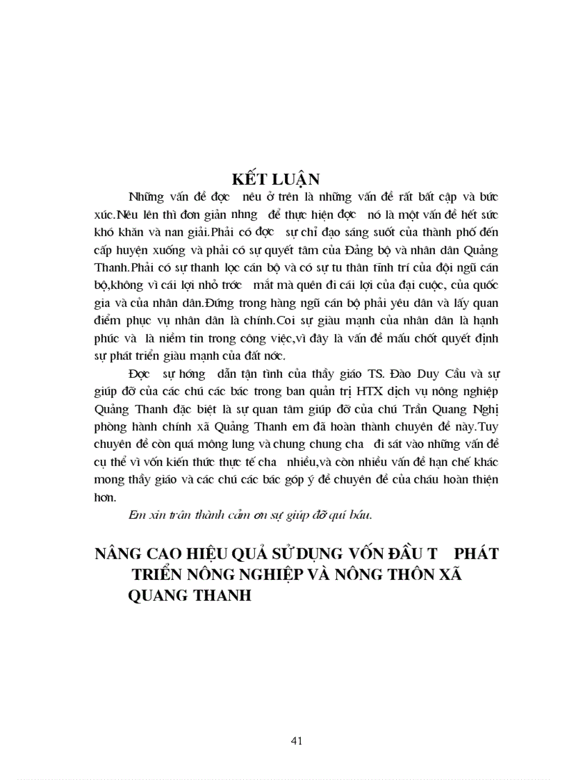 image for page Lượng vốn đầu tư sản xuất trong nông nghiệp được sử dụng như thế nào và giải pháp nâng cao hiệu quả của việc đầu tư cho phát triển nông nghiệp