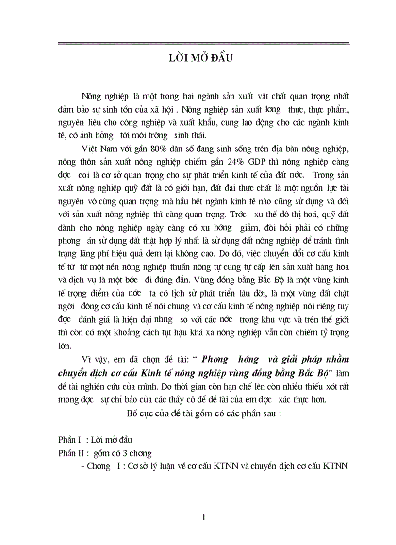 image for page Phương hướng và giải pháp nhằm chuyển dịch cơ cấu Kinh tế nông nghiệp vùng đồng bằng Bắc Bộ