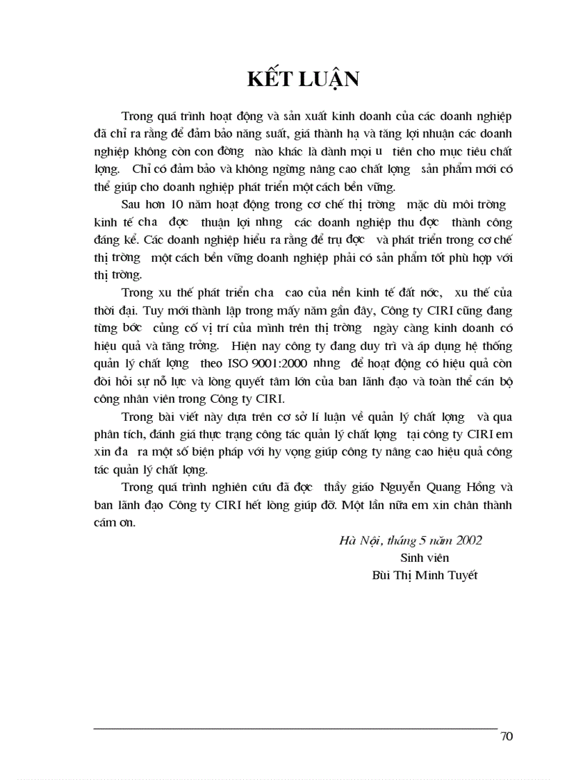 image for page Những giải pháp cơ bản nâng cao hiệu quả quản lý chất lượng trong sản xuất kinh doanh của Công ty quan hệ quốc tế đầu tư sản xuất