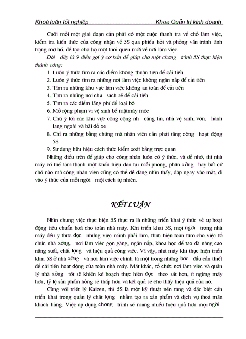 image for page Triển khai chương trình 5S NGhiên cứu tình huống tại Công ty cổ phần Thiết bị Bưu điện Nhà máy 2 1
