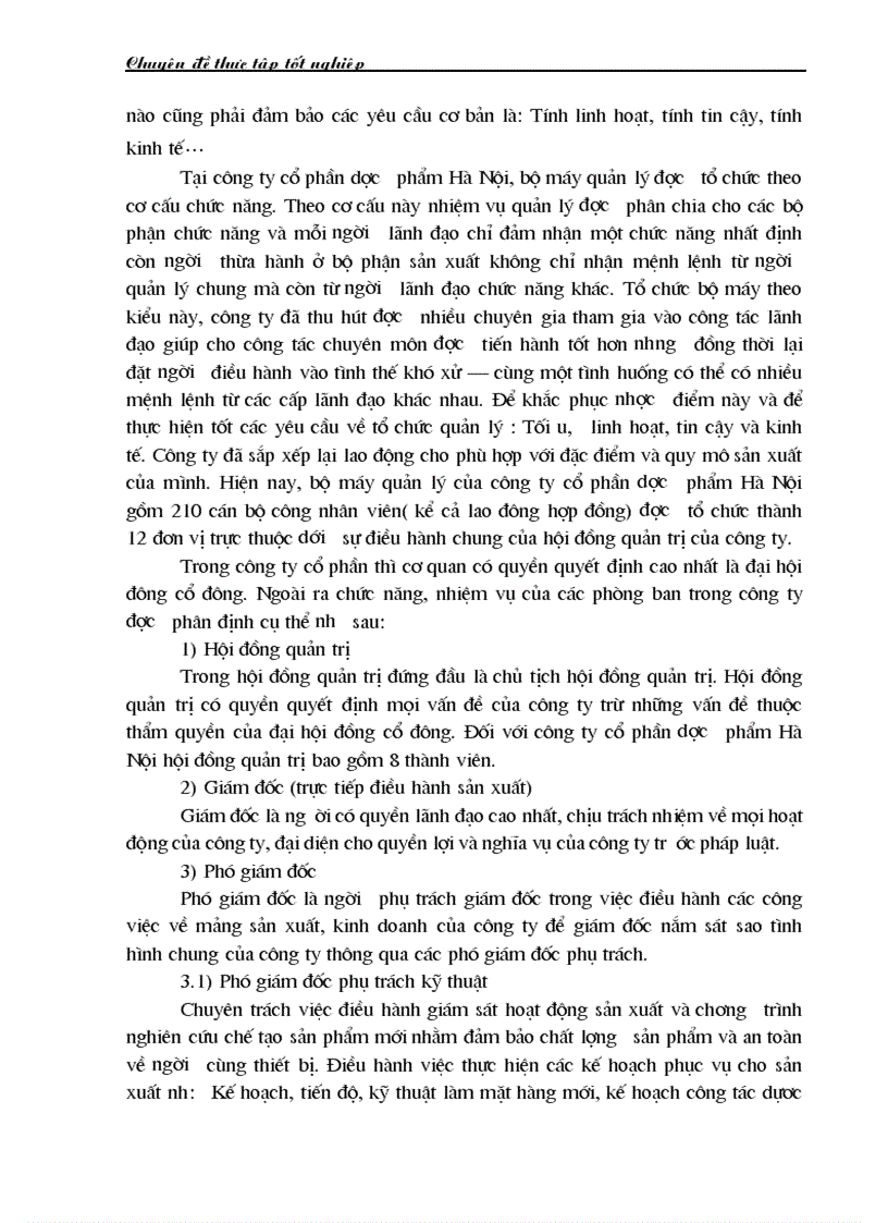 image for page Triển khai áp dụng hệ thống quản lý chất lượng GMP tại công ty Cổ phần dược phẩm Hà Nội