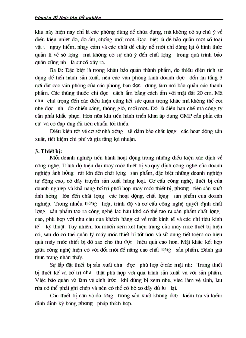 image for page Triển khai áp dụng hệ thống quản lý chất lượng GMP tại công ty Cổ phần dược phẩm Hà Nội