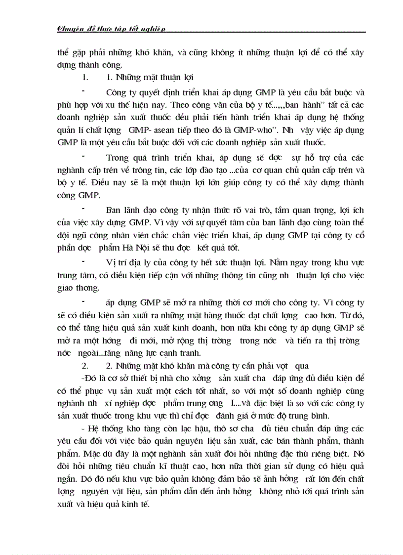 image for page Triển khai áp dụng hệ thống quản lý chất lượng GMP tại công ty Cổ phần dược phẩm Hà Nội