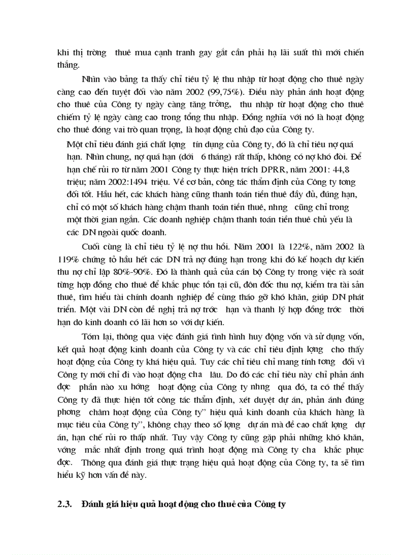 image for page Giải pháp nâng cao hiệu quả hoạt động cho thuê tài chính của Công ty cho thuê tài chính Ngân hàng Đầu tư và Phát triển Việt Nam