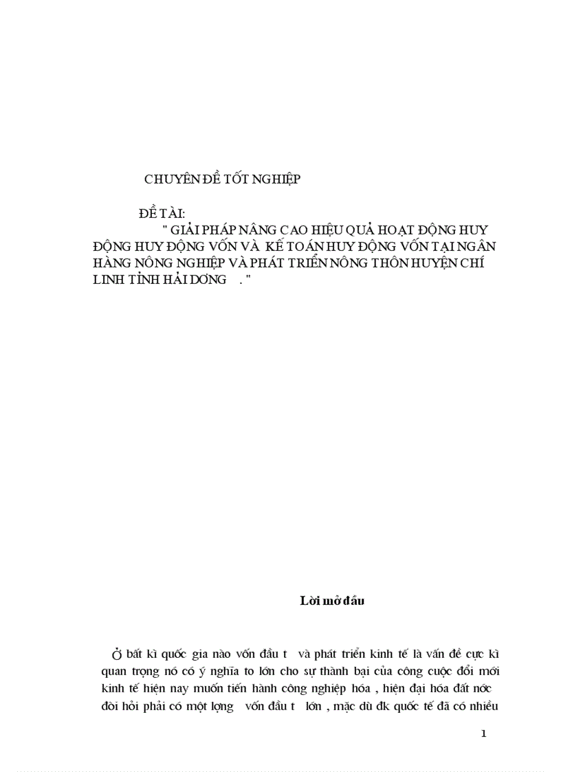 image for page Giải Pháp nâng cao hiệu quả hoạt động huy động huy động vốn và kế toán huy động vốn tại ngân hàng nông nghiệp và phát triển nông thôn huyện chí linh tỉnh hải dương