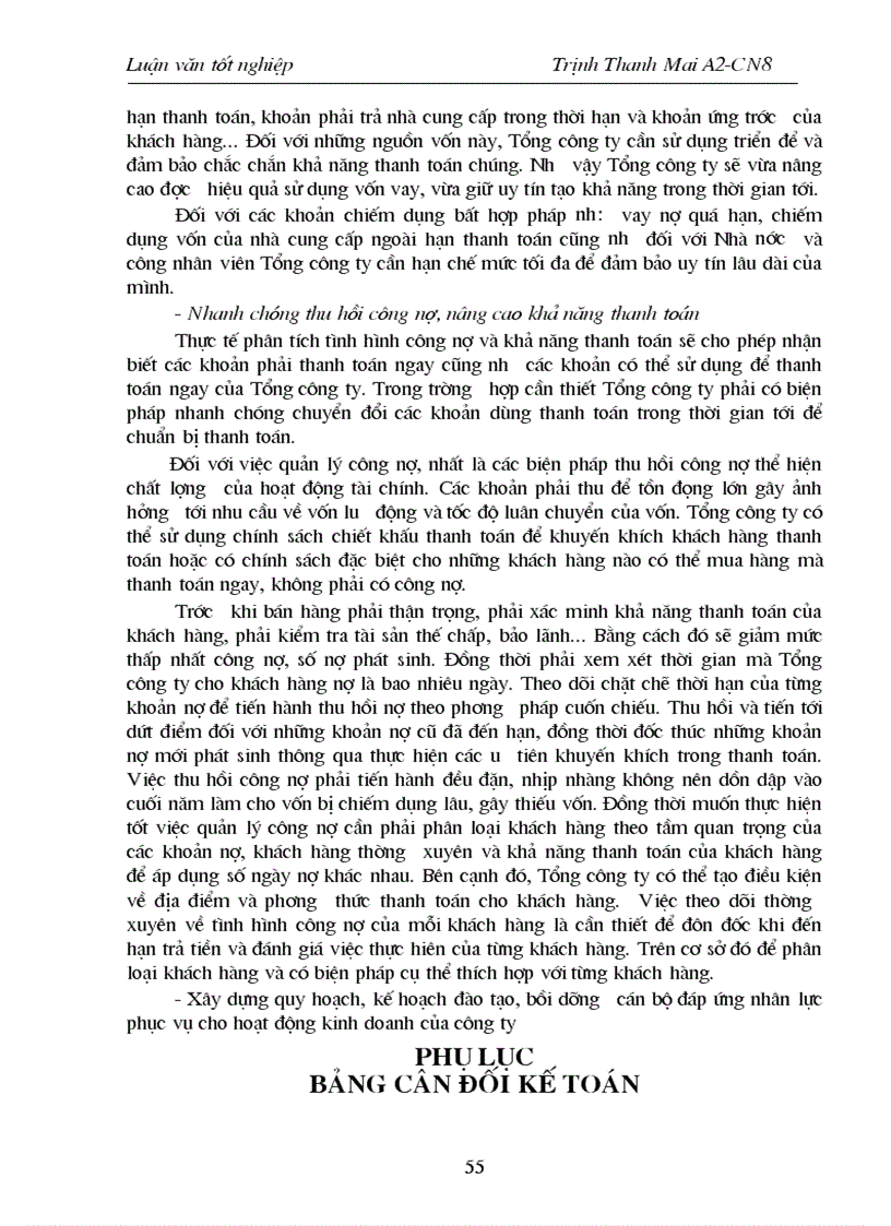 image for page Phân tích Bảng cân đối kế toán và một số giải pháp nhằm nâng cao hiệu quả sử dụng vốn tại Tổng công ty Thép Việt Nam 1