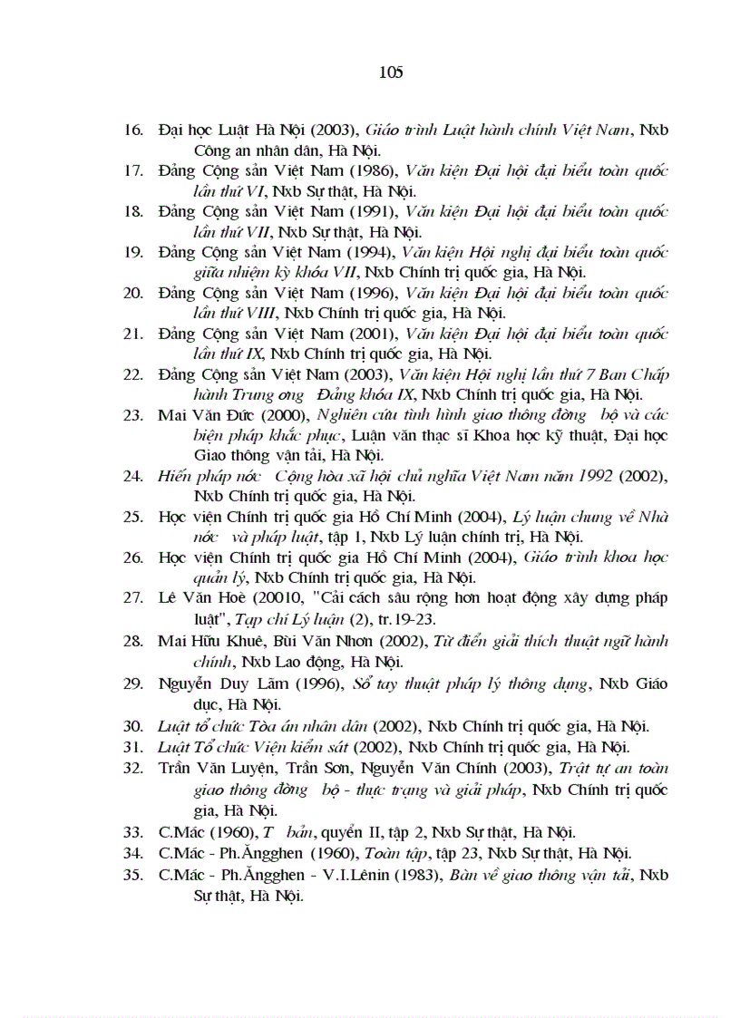 image for page Tăng cường quản lý nhà nước bằng pháp luật trong lĩnh vực giao thông đường bộ ở Việt Nam hiện nay