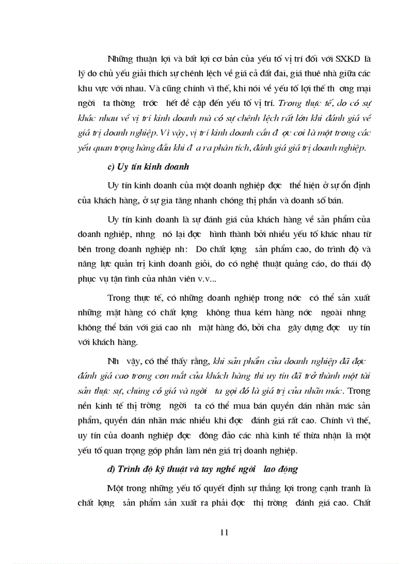 image for page Xác định giá trị doanh nghiệp và các yếu tố tác động tới giá trị doanh nghiệp