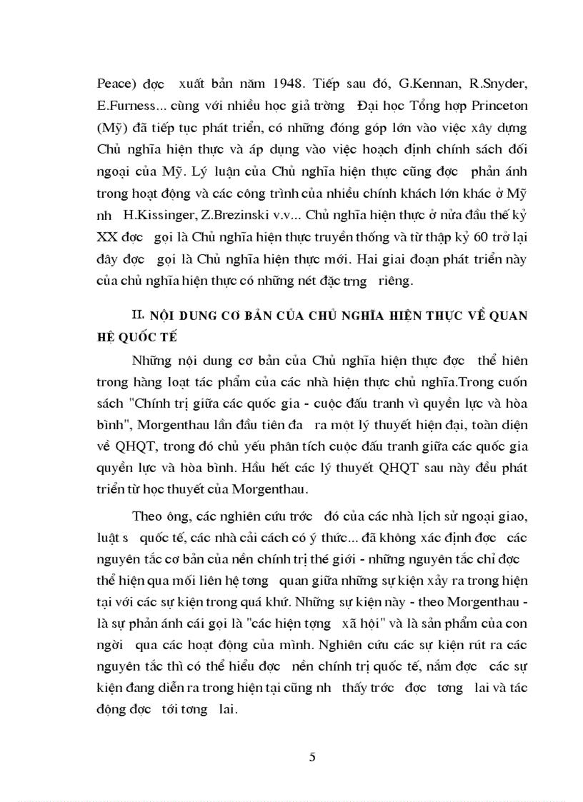 image for page Nội dung cơ bản của chủ nghĩa hiện thực về quan hệ quốc tế và một số nhận xét