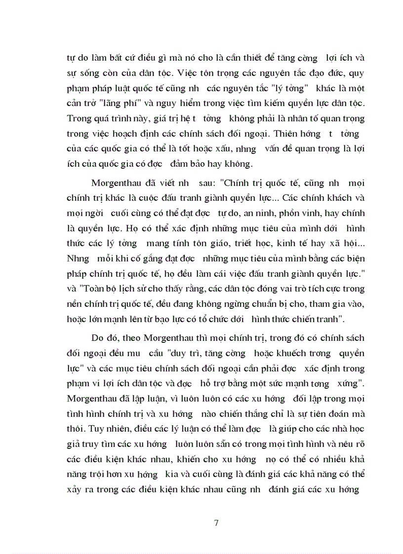 image for page Nội dung cơ bản của chủ nghĩa hiện thực về quan hệ quốc tế và một số nhận xét