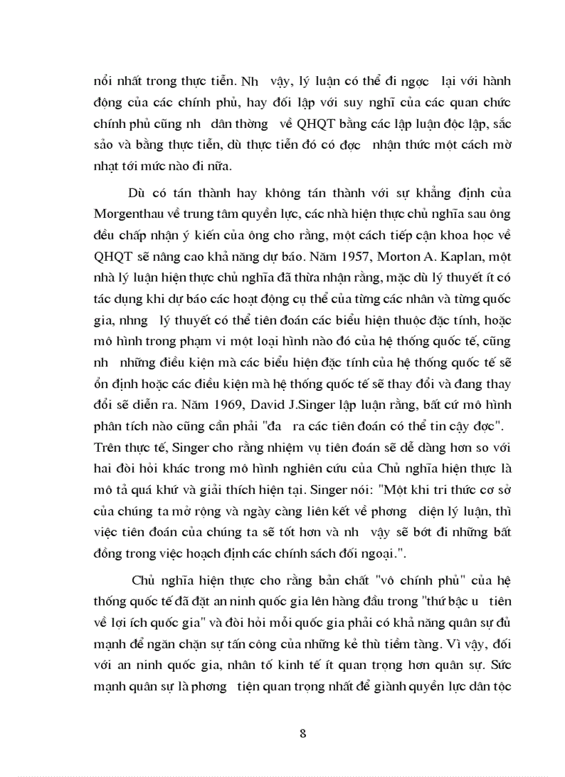 image for page Nội dung cơ bản của chủ nghĩa hiện thực về quan hệ quốc tế và một số nhận xét