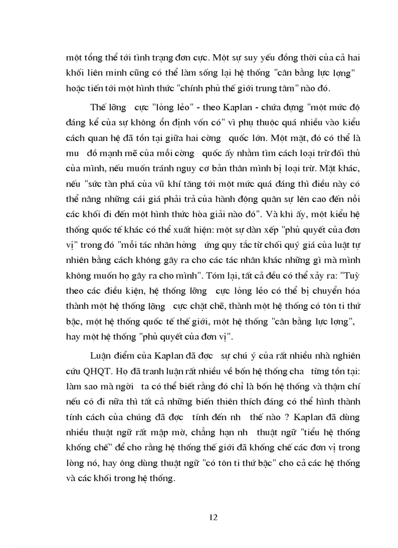 image for page Nội dung cơ bản của chủ nghĩa hiện thực về quan hệ quốc tế và một số nhận xét