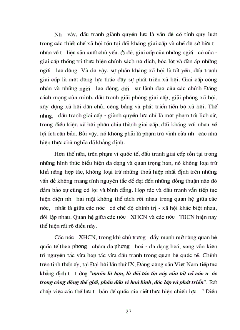 image for page Nội dung cơ bản của chủ nghĩa hiện thực về quan hệ quốc tế và một số nhận xét