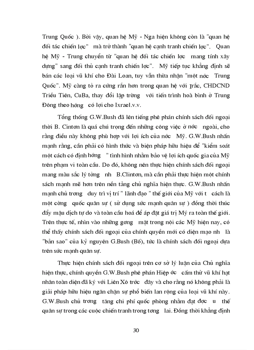 image for page Nội dung cơ bản của chủ nghĩa hiện thực về quan hệ quốc tế và một số nhận xét