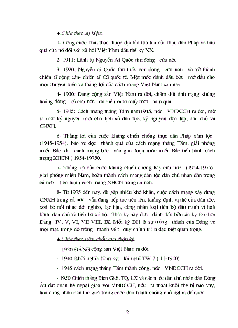 image for page Đề cương bài giảng môn lịch sử