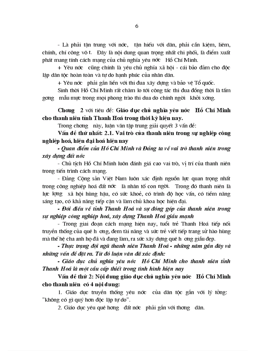 image for page Giáo dục chủ nghĩa yêu nước HCM cho thanh niên tỉnh Thanh Hóa trong thời kì đẩy mạnh CNH HĐH đất nước 1