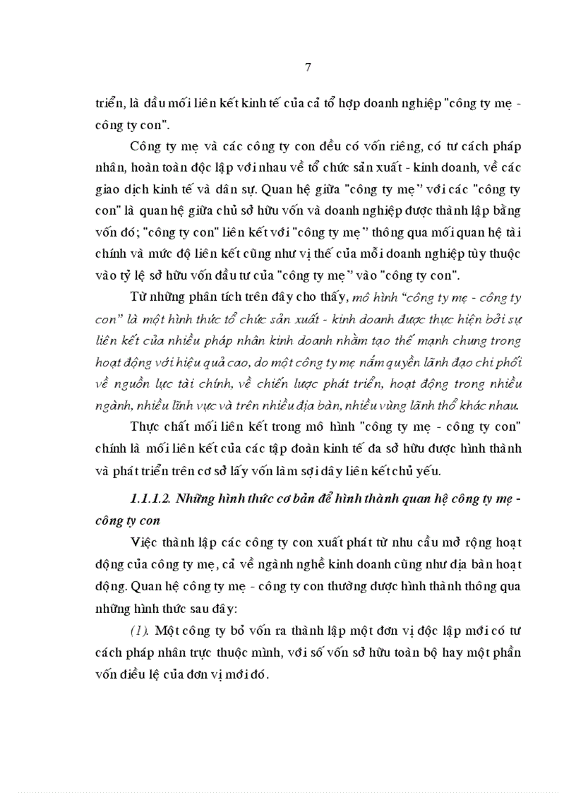 image for page Hoàn thiện tổ chức quản lý ở Tổng công ty Khánh Việt theo mô hình công ty mẹ công ty con