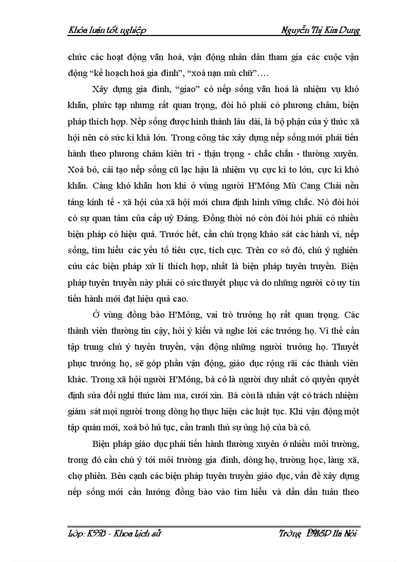 image for page Đời sống văn hóa tinh thần của người H Mông ở huyện Mù Cang Chải Yên Bái