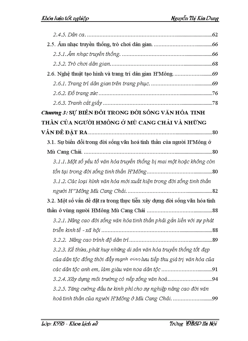 image for page Đời sống văn hóa tinh thần của người H Mông ở huyện Mù Cang Chải Yên Bái