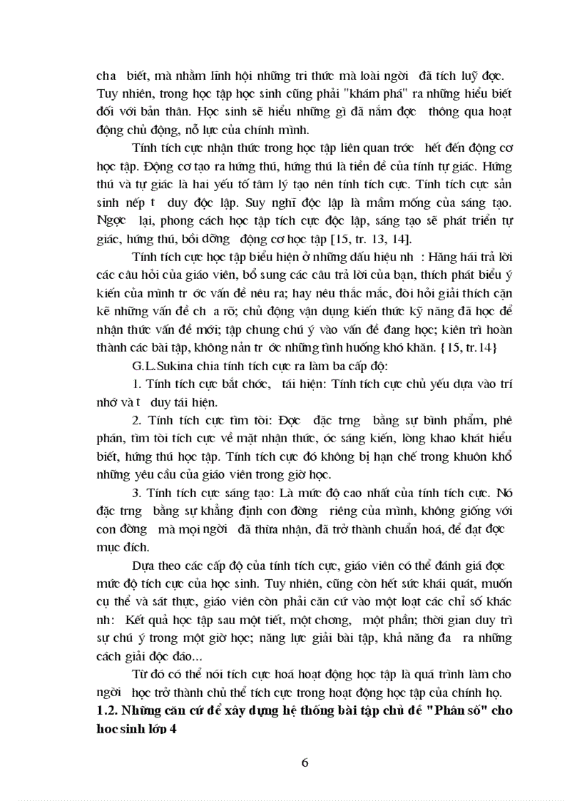 image for page Xây dựng hệ thống bài tập chủ đề Phân số cho học sinh lớp 4 theo hướng tích cực hoá hoạt động học tập của học sinh 1