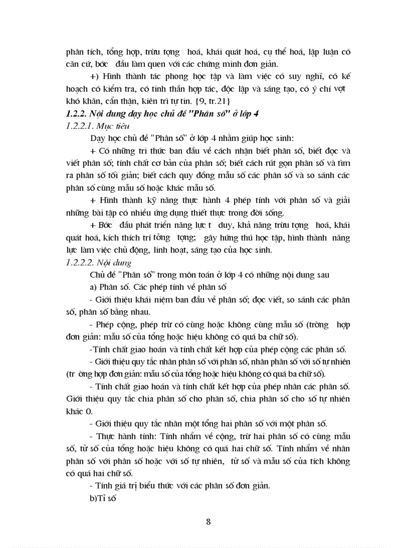 image for page Xây dựng hệ thống bài tập chủ đề Phân số cho học sinh lớp 4 theo hướng tích cực hoá hoạt động học tập của học sinh 1