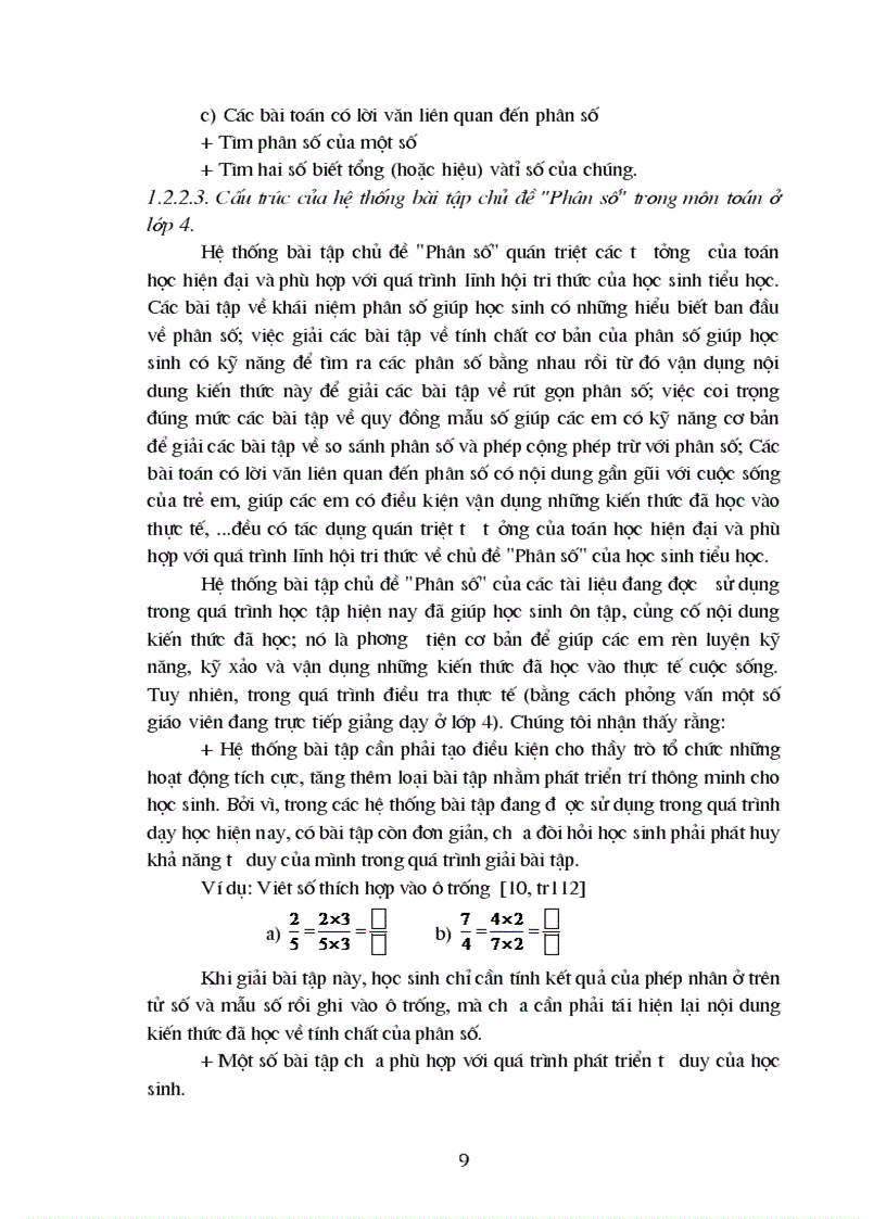 image for page Xây dựng hệ thống bài tập chủ đề Phân số cho học sinh lớp 4 theo hướng tích cực hoá hoạt động học tập của học sinh 1