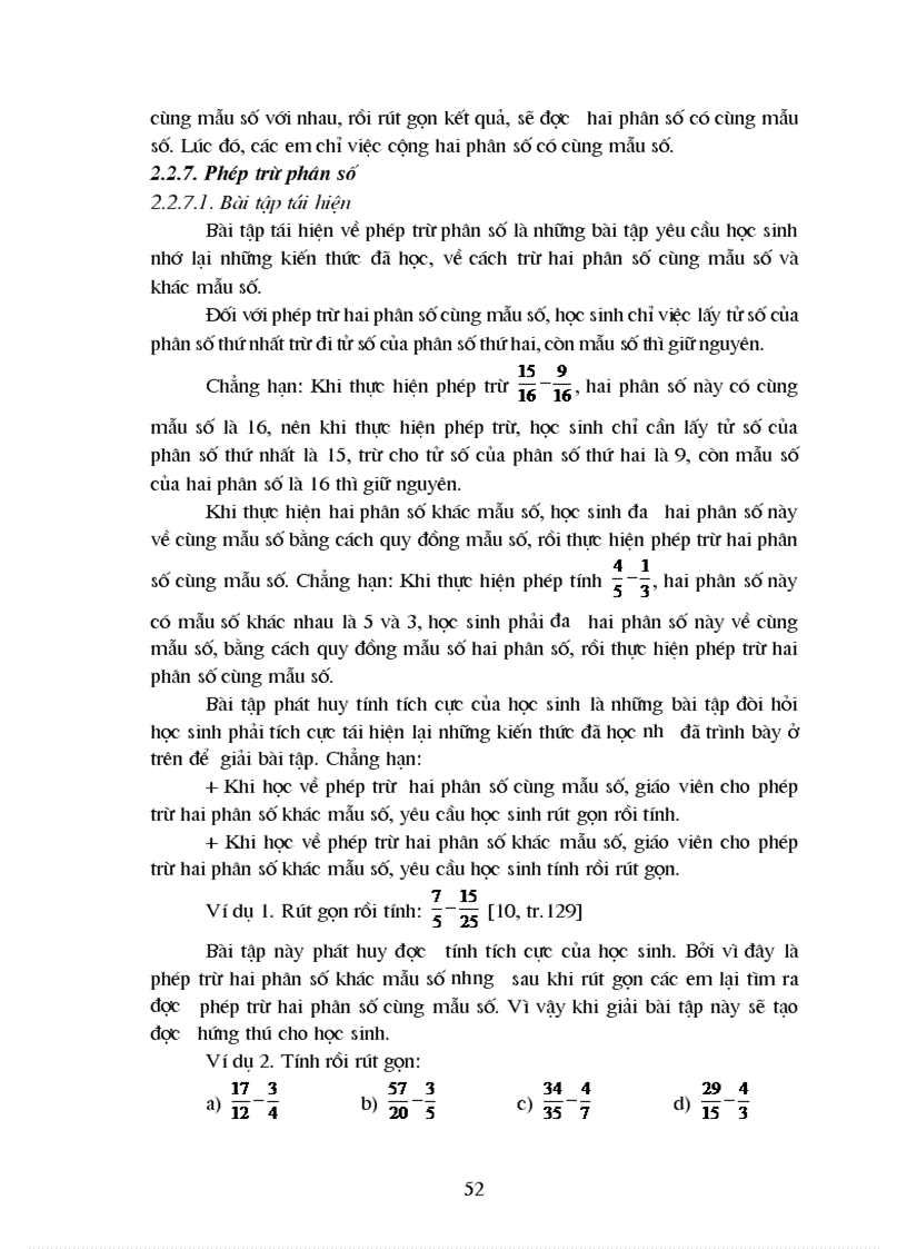 image for page Xây dựng hệ thống bài tập chủ đề Phân số cho học sinh lớp 4 theo hướng tích cực hoá hoạt động học tập của học sinh 1