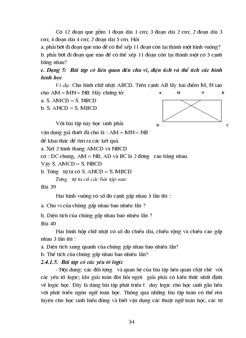 image for page Xây dựng và sử dụng hệ thống bài tập có nội dung hình học để bước đầu rèn luyện tư duy logic cho học sinh lớp 5