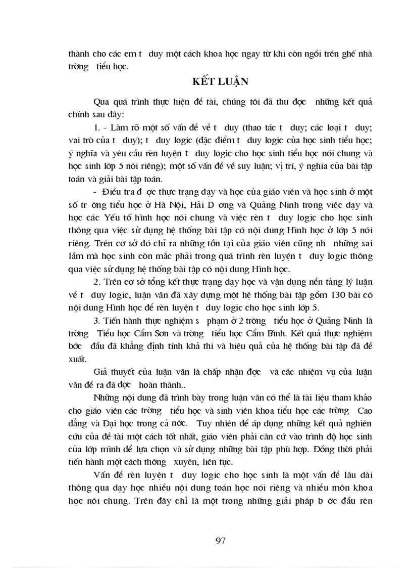 image for page Xây dựng và sử dụng hệ thống bài tập có nội dung hình học để bước đầu rèn luyện tư duy logic cho học sinh lớp 5