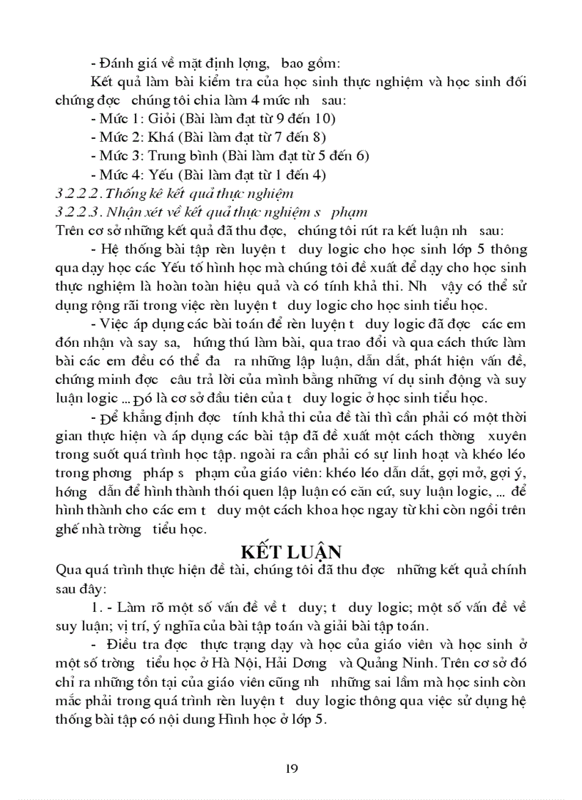 image for page Xây dựng và sử dụng hệ thống bài tập có nội dung hình học để bơước đầu rèn luyện tơư duy logic cho học sinh lớp 5