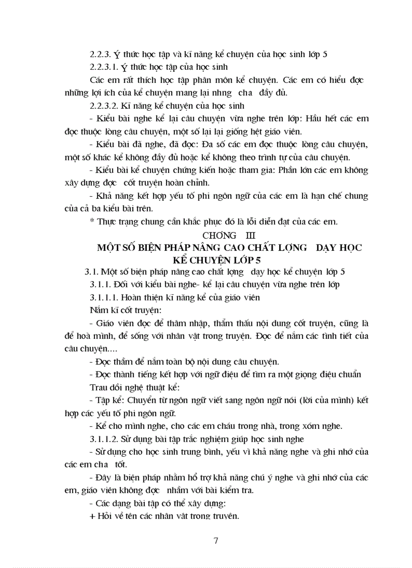 image for page Thực trạng dạy học Kể chuyện ở lớp 5