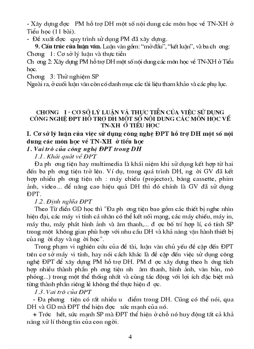image for page Xây dựng phần mềm hỗ trợ dạy học một số nội dung các môn học về tự nhiên và x hội ở Tiểu học bằng công nghệ đa phương tiện