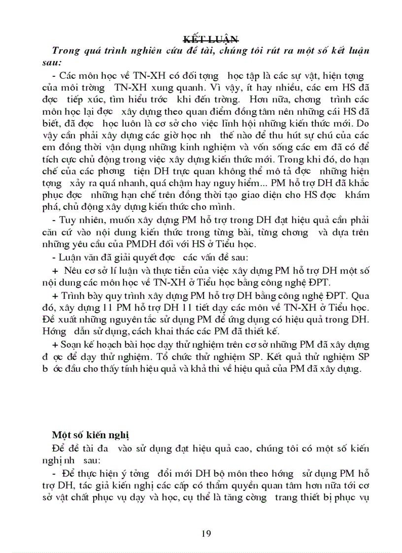 image for page Xây dựng phần mềm hỗ trợ dạy học một số nội dung các môn học về tự nhiên và x hội ở Tiểu học bằng công nghệ đa phương tiện