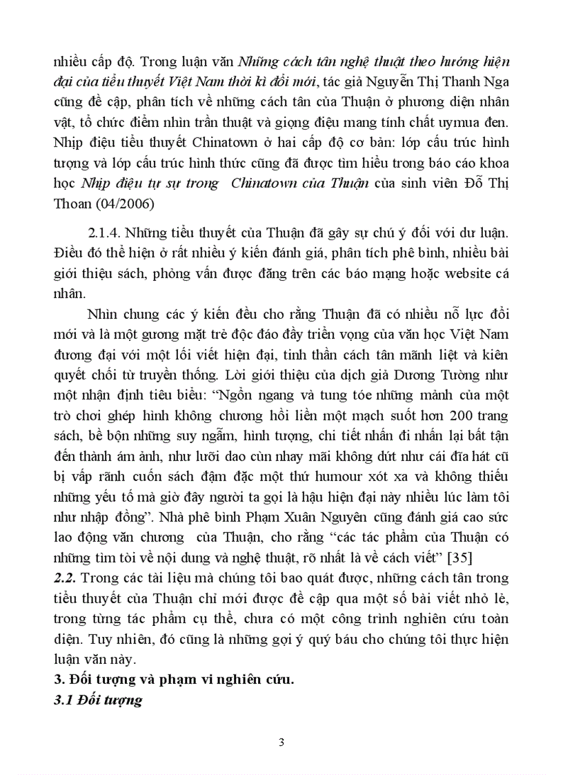 image for page Hướng cách tân của tiểu thuyết của Thuận