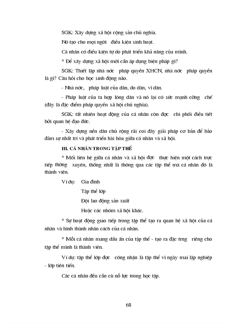 image for page Bài dạy môn triết học 1