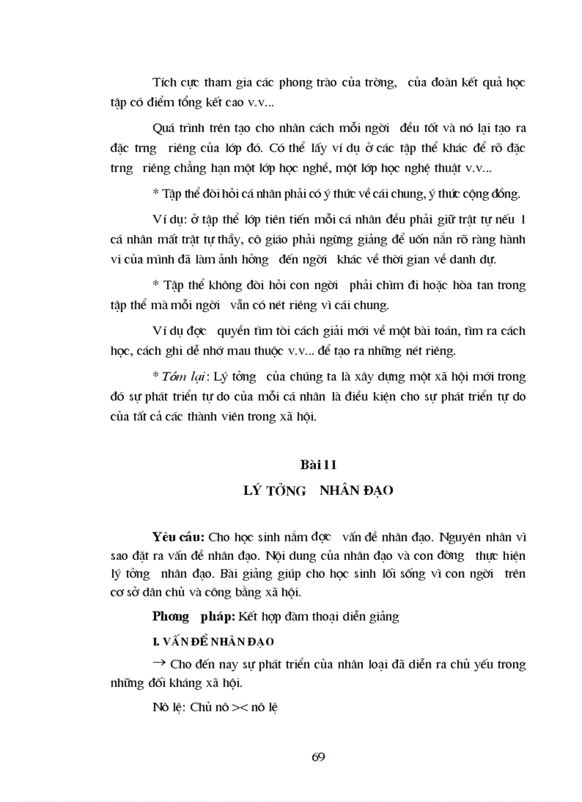 image for page Bài dạy môn triết học 1