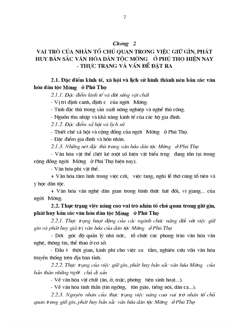 image for page Nhân tố chủ quan với việc giữ gìn phát huy bản sắc văn hóa dân tộc Mường tỉnh Phú Thọ hiện nay