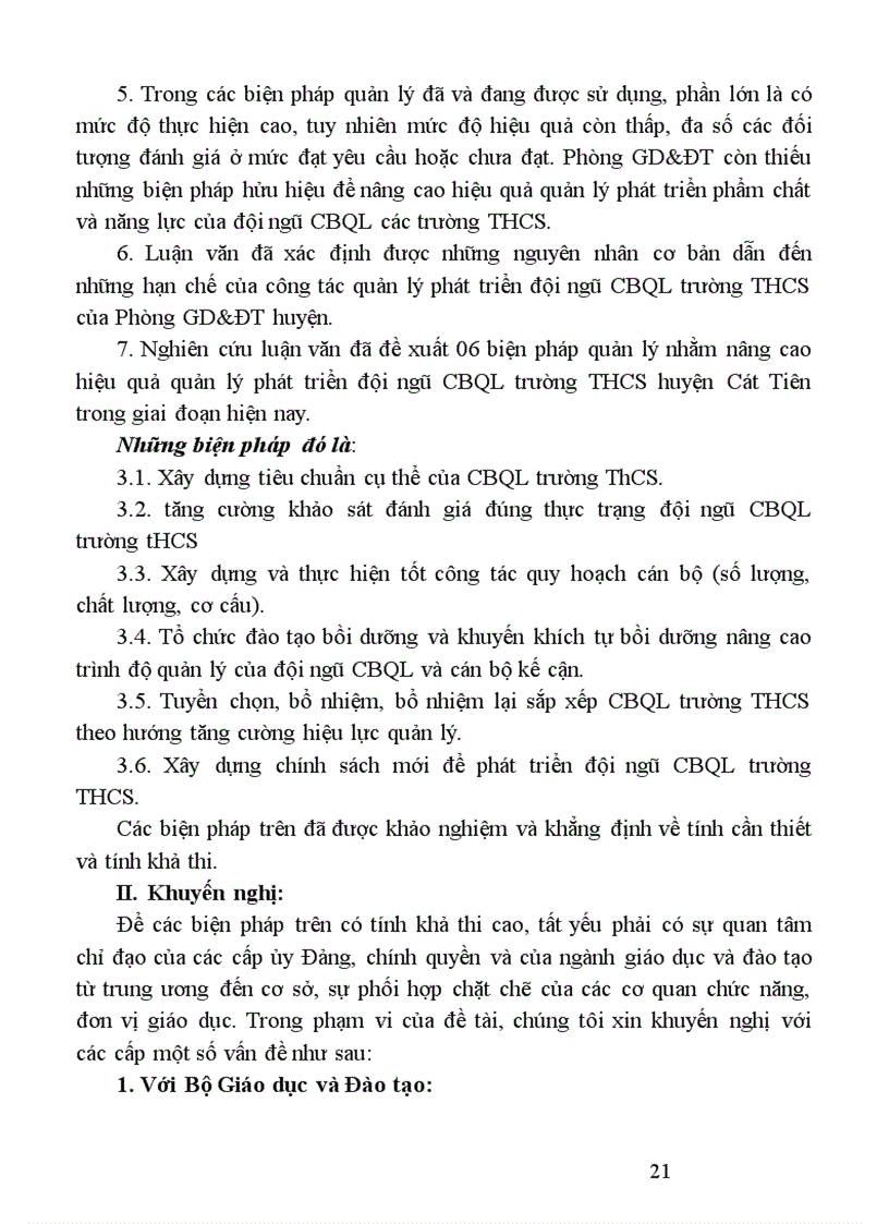 image for page Biện pháp quản lý phát triển đội ngũ CBQL trường THCS của Phòng Giáo Dục và Đào tạo huyện Cát Tiên tỉnh Lâm Đồng