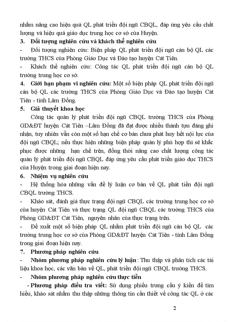 image for page Biện pháp quản lý phát triển đội ngũ CBQL trường THCS của Phòng Giáo Dục và Đào tạo huyện Cát Tiên tỉnh Lâm Đồng 1