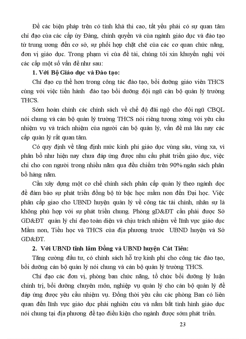 image for page Biện pháp quản lý phát triển đội ngũ CBQL trường THCS của Phòng Giáo Dục và Đào tạo huyện Cát Tiên tỉnh Lâm Đồng 1
